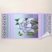 Smeraldo Blume Strandtuch (Vorderseite)