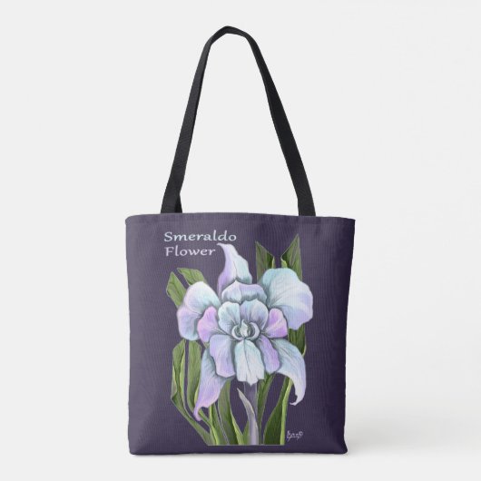Smeraldo Blume Tote Tasche (Rückseite)