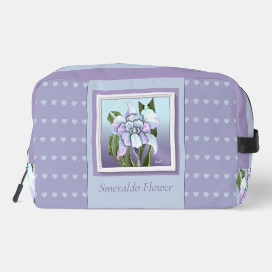 Smeraldo Blume Waschbeutel (Rückseite)