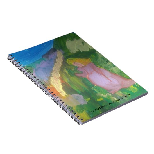 Smeraldo Galerie " Dame im Garten " Notizblock (Rechte Seite)