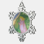 Smeraldo Galerie" Mademoiselle Gachet im Garten Schneeflocken Zinn-Ornament (Rechts)