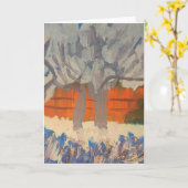 Smeraldo Galerie "Rosa-Pfirsich-Bäume " Karte (Gelbe Blume)