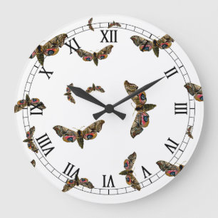 Smerinthus ocellata - Abendpfauenauge - Farbbild Große Wanduhr
