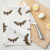 Smerinthus ocellata - Eyed Hawk-Moth - Color Image Geschirrtuch (Viertel Falte)