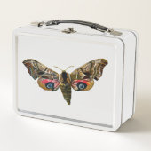 Smerinthus ocellata - Eyed Hawk-Moth - Color Image Metall Brotdose (Vorderseite)