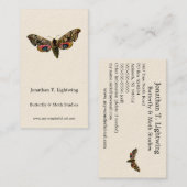 Smerinthus ocellata - Mit Augen Farbbild von Hawk- Visitenkarte (Vorne/Hinten)