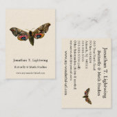 Smerinthus ocellata - Mit Augen Farbbild von Hawk- Visitenkarte (Vorne/Hinten)