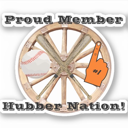 Smethport Hubber Nation Baseball Softball Fan Aufkleber (Vorderseite)