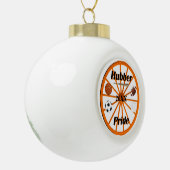 Smethport Hubber Pride Weihnachtsschmuck Keramik Kugel-Ornament (Links)