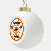 Smethport Hubber Pride Weihnachtsschmuck Keramik Kugel-Ornament (Rechts)