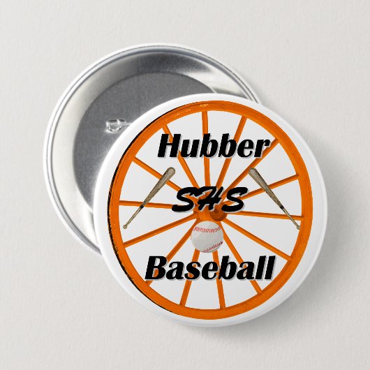 Smethport Hubbers Baseball-Fan-Taste Button (Vorne & Hinten)