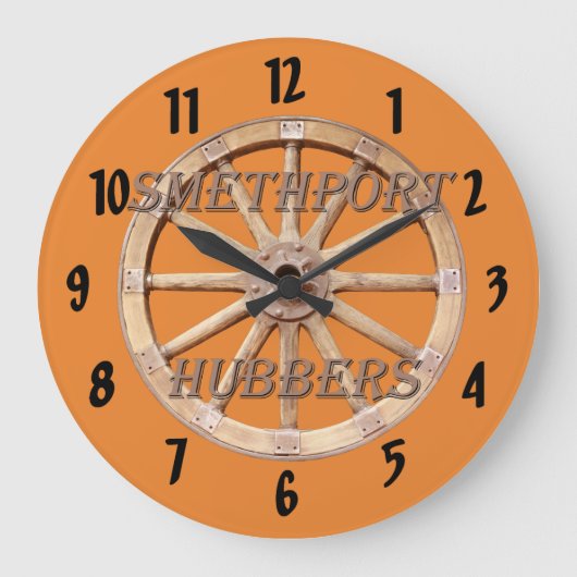 Smethport Hubbers Fan Clock Große Wanduhr (Vorderseite)
