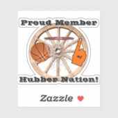 Smethport Hubbers Hubber Nation Basketball Fan Aufkleber (Blatt)