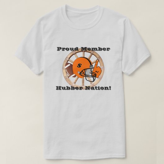 Smethport Hubbers Hubber Nation Football Helmet LT T-Shirt (Design vorne)