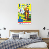 Smetjes WeinlabelEuropa Leinwanddruck (Insitu (Schlafzimmer))