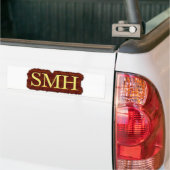 Smh! Bumper sticker für schmutzig! Autoaufkleber (Auf Lkw)