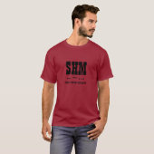 SMH Shaking my Head Abkürzung, Morse Code Latin T-Shirt (Vorne ganz)