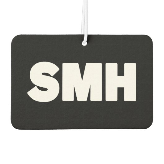 SMH | Text Slang Air Freshener Autolufterfrischer (Rückseite)