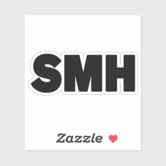 SMH | Text Slang Aufkleber (Blatt)