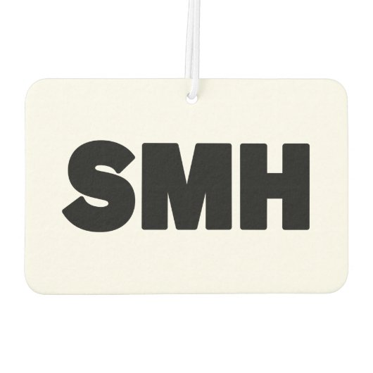 SMH | Text Slang Autolufterfrischer (Rückseite)
