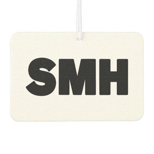 SMH | Text Slang Autolufterfrischer (Vorderseite)
