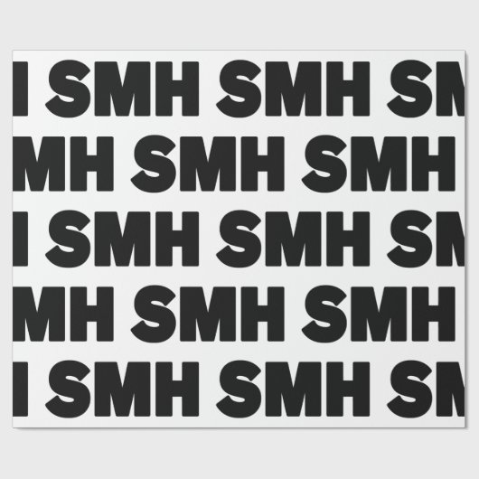 SMH | Text Slang Geschenkpapier (Flach)