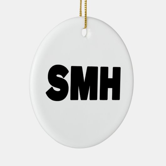 SMH | Text Slang Keramik Ornament (Rechts)