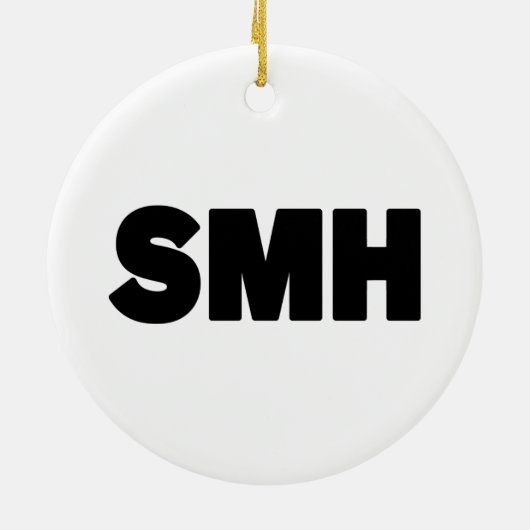 SMH | Text Slang Keramik Ornament (Hinten)