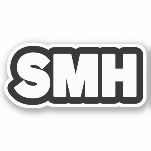 SMH | Text Slang Sticker (Vorderseite)