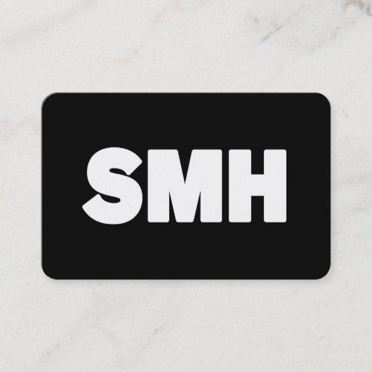 SMH | Text Slang Visitenkarte (Vorderseite)