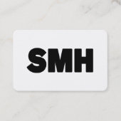 SMH | Text Slang Visitenkarte (Vorderseite)