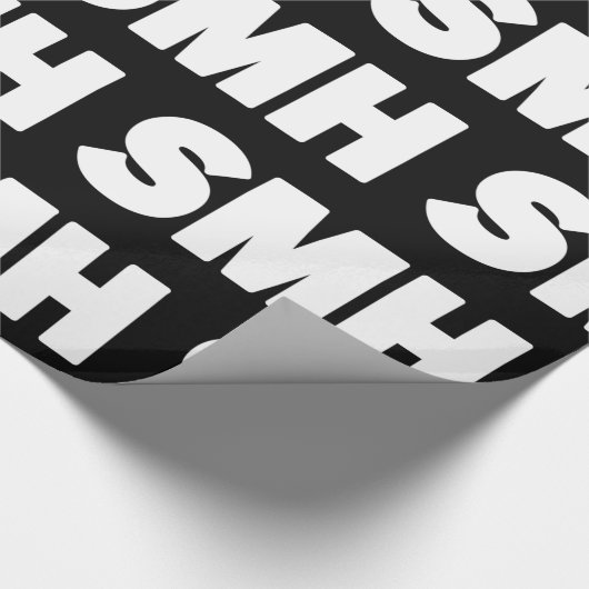 SMH | Text Slang Wrapper Paper Geschenkpapier (Ecke)