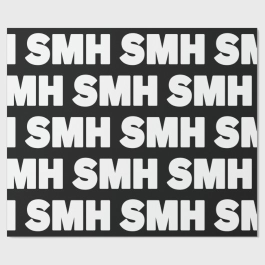 SMH | Text Slang Wrapper Paper Geschenkpapier (Flach)