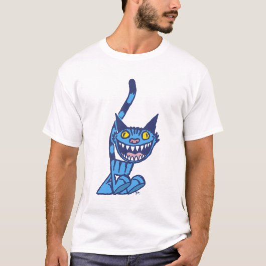 Smilam Blue Kitty Cartoon T - Shirt (Vorderseite)