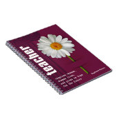Smilam Daisy Custom Gift Notebook für Lehrer Notizblock (Rechte Seite)