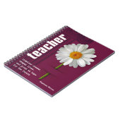 Smilam Daisy Custom Gift Notebook für Lehrer Notizblock (Linke Seite)