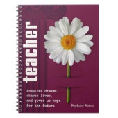 Smilam Daisy Custom Gift Notebook für Lehrer Notizblock (Vorderseite)