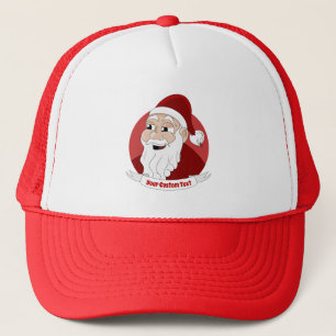 Smilam Santa Claus Cartoon Trucker Hat Truckerkappe