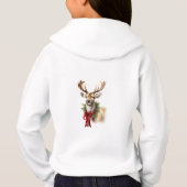 Smilam Santa Claus Reindeer Red Bow Hoodie (Rückseite)