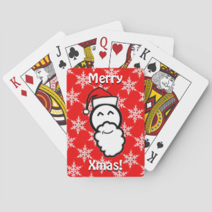 Smilam Santa Claus Sketch Spielkarten