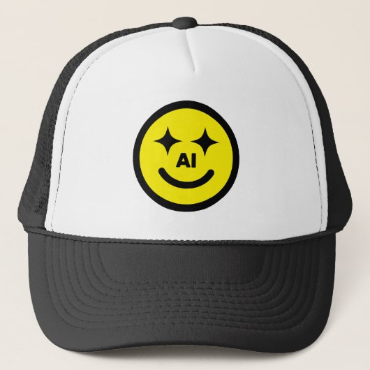 Smile AI™ Trucker-Mütze Truckerkappe (Vorderseite)