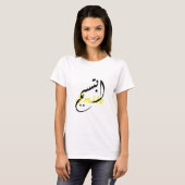 Smile Arabische Kalligrafie - Damengrundsatz - T - T-Shirt (Vorne ganz)