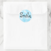 Smile-Aufkleber Runder Aufkleber (Tasche)