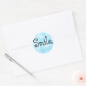 Smile-Aufkleber Runder Aufkleber (Umschlag)