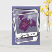 Smile Bat Geburtstagskarte Karte (Gelbe Blume)