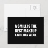 Smile Best Makeup Postkarte (Vorne/Hinten)