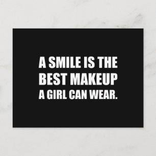 Smile Best Makeup Postkarte