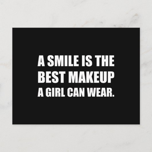 Smile Best Makeup Postkarte (Vorderseite)