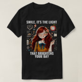 Smile Bright Funny Mathe Lehrer zurück zur Schule T-Shirt (Design vorne)