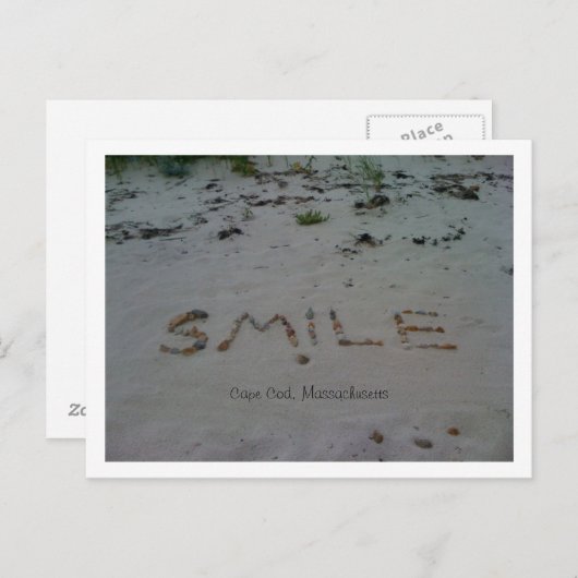 Smile Cape Cod Beach Postkarte (Vorne/Hinten)
